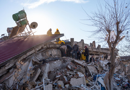 Die zerstörte südtürkische Stadt Kahramanmaras
