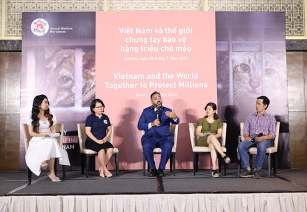 Handover event 'This is not Vietnam' in Hanoi, Vietnam