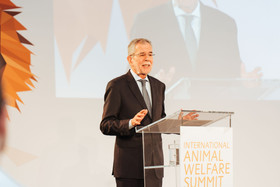 Bundespräsident A. Van der Bellen bei der Eröffnungsrede | IAWS 2018