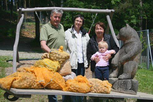 Kastner Family with walnut donation