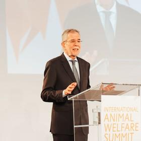 Bundespräsident A. Van der Bellen bei der Eröffnungsrede | IAWS 2018