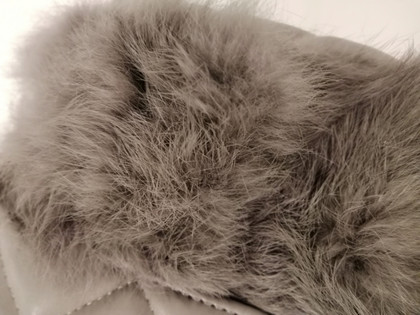 Rabbit fur handbag