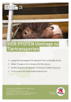 Zusammenfassung VIER-PFOTEN Online-Umfrage Tiertransporte