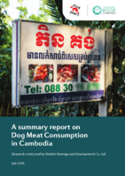 Un rapport de synthèse sur le commerce de la viande de chien au Cambodge
