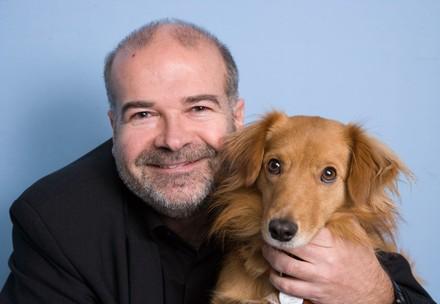 Helmut Dungler mit seinem Hund