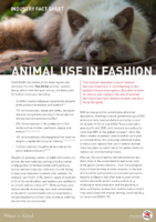 Animal Use in Fashion Fact Sheet